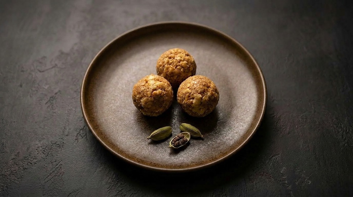 Peanut Butter Cardamom Laddoos